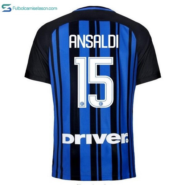 Camiseta Inter 1ª Ansaldi 2017/18